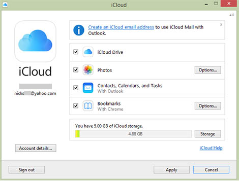 iCloud Drive für PC aktivieren